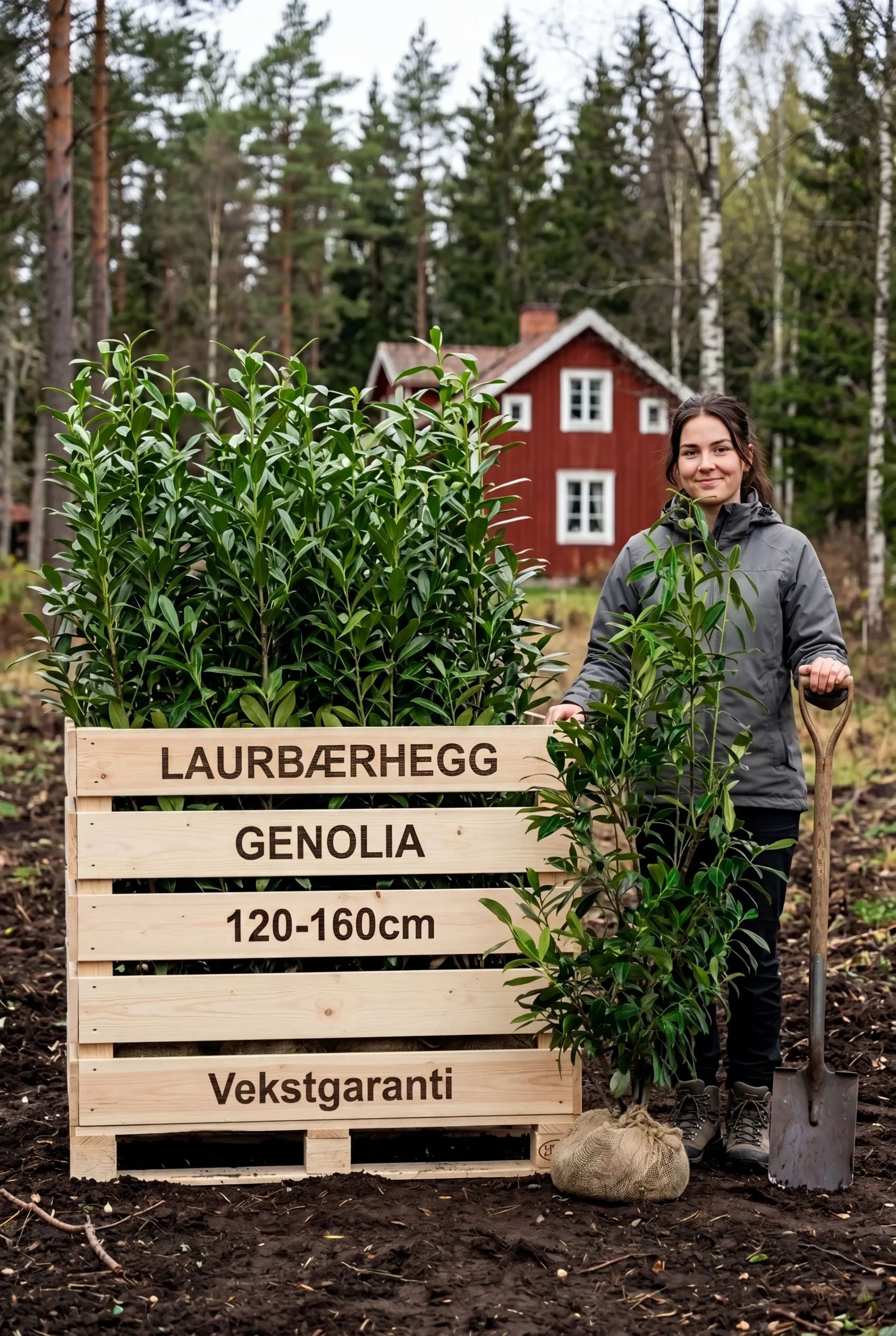 Laurbærhegg Genolia Rotklump 120-160cm - Bilde 2