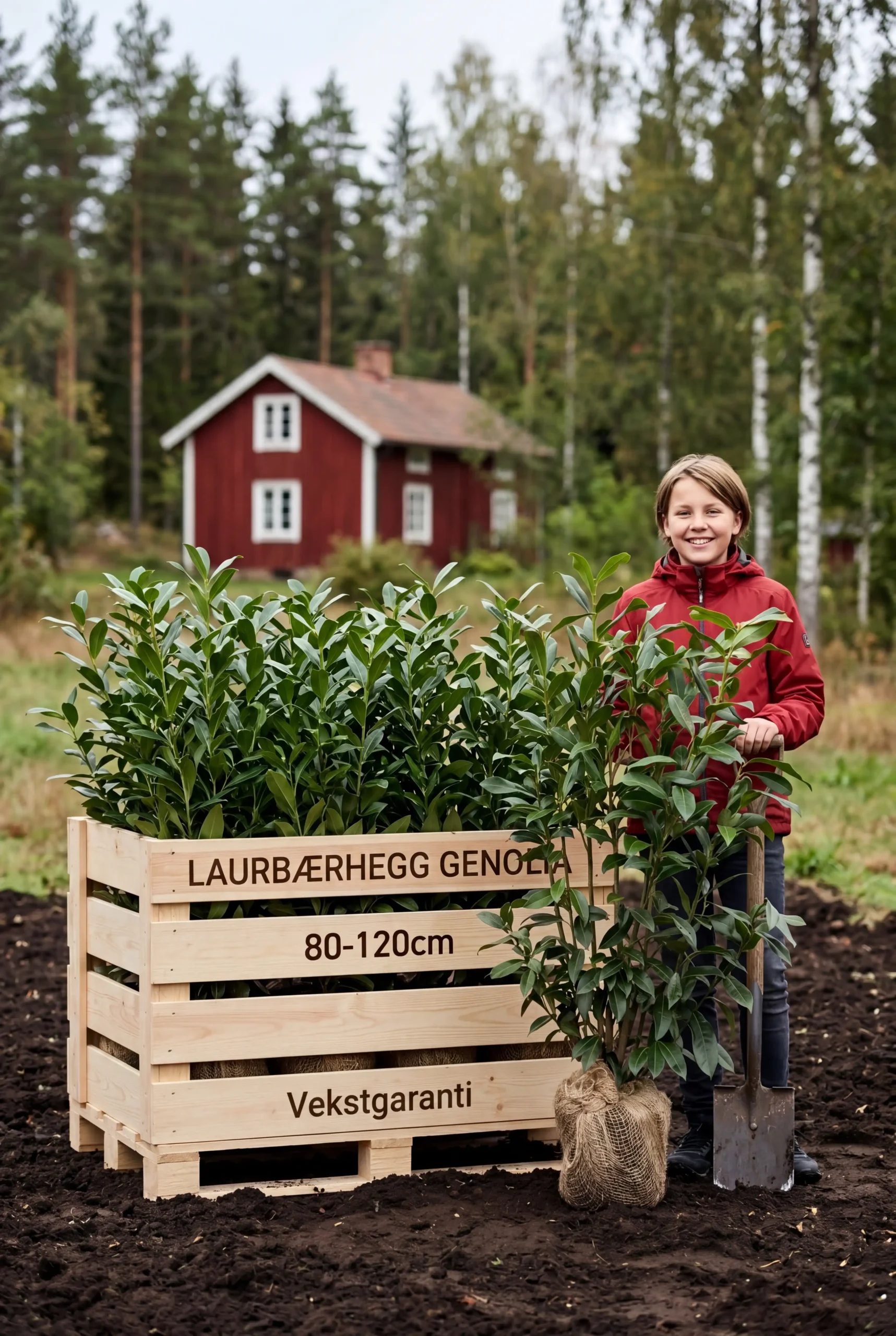 Laurbærhegg Genolia Rotklump 80-120cm - Bilde 2